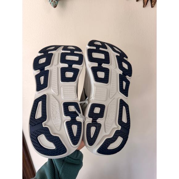 Hoka Men's Bondi 9 Running Shoes Grey and Blue Size 10 D - Picture 3 of 6